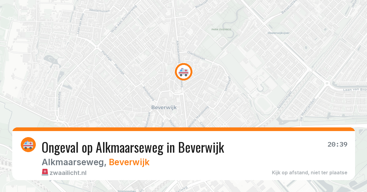 Ongeval op Alkmaarseweg in Beverwijk — 16 mei 2026