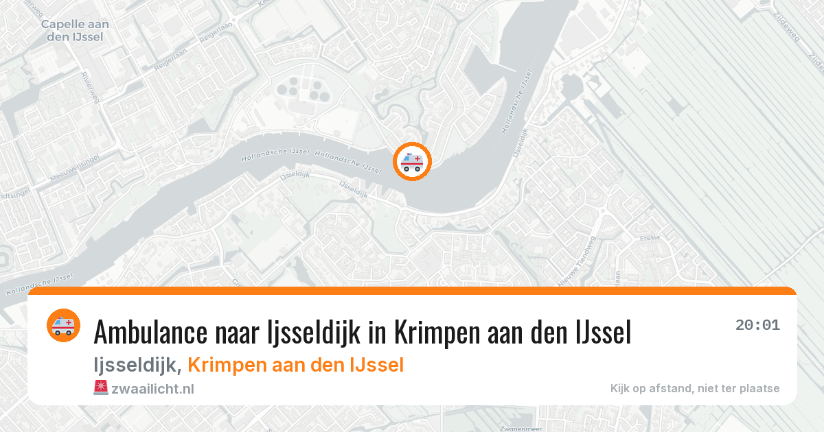 Ambulance naar Ijsseldijk in Krimpen aan den IJssel — 17 mei 2026