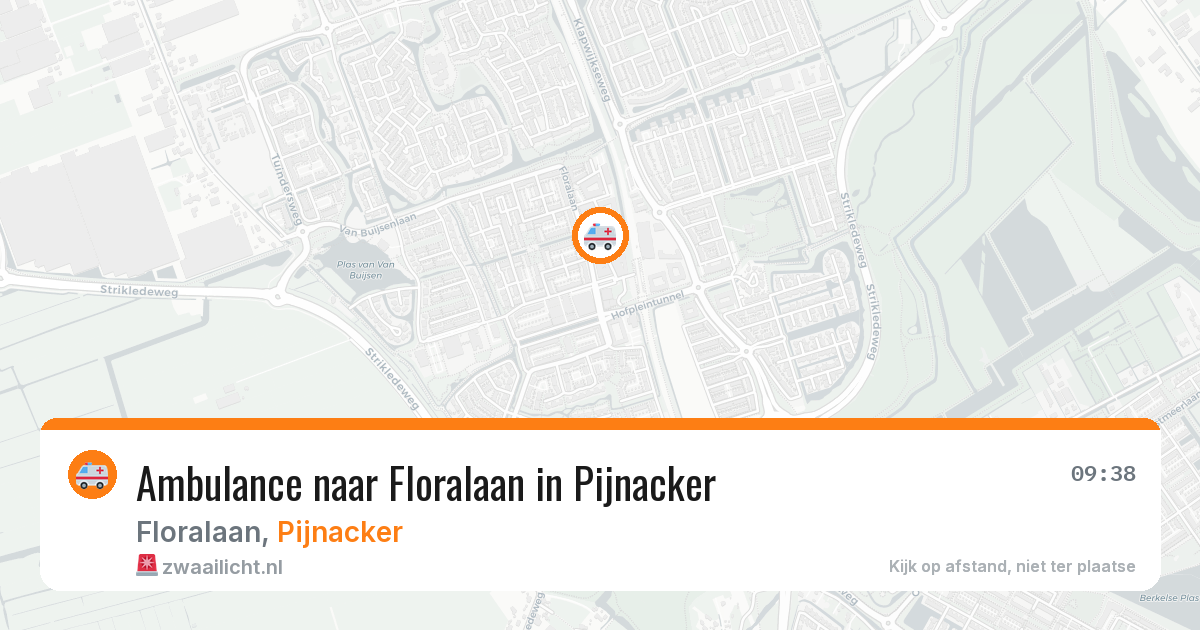 Ambulance naar Floralaan in Pijnacker — 7 apr 2026