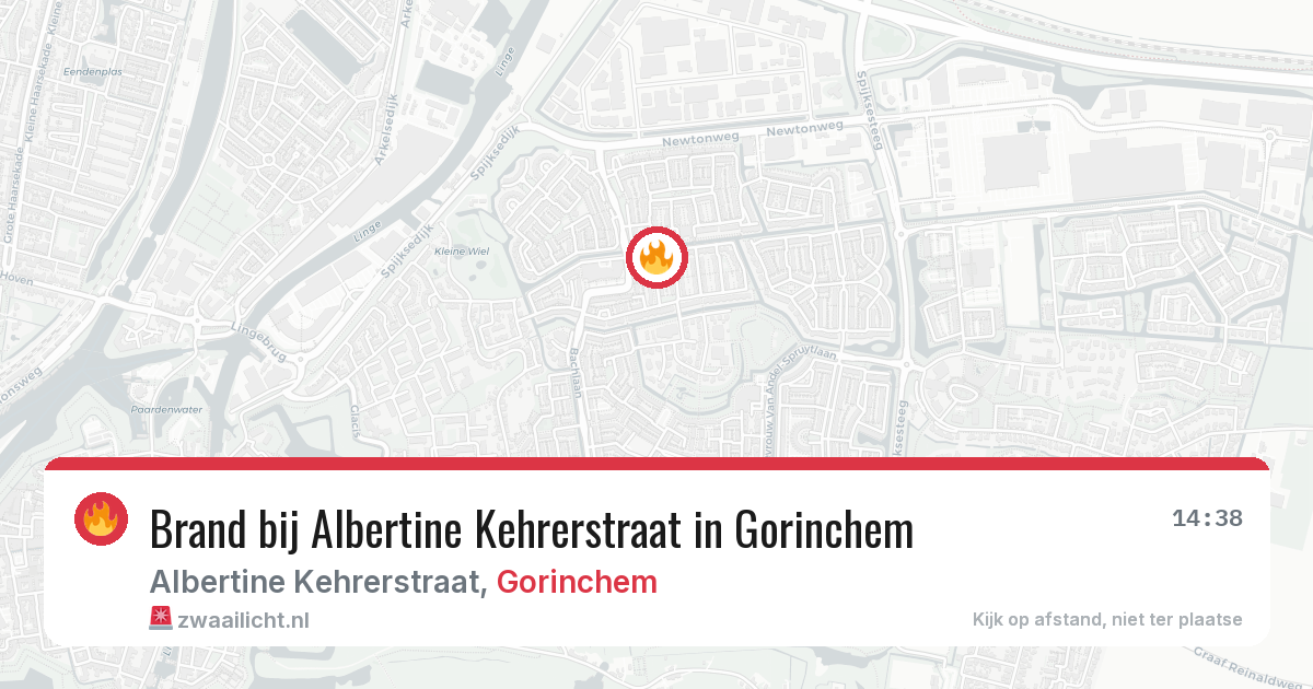 Brand bij Albertine Kehrerstraat in Gorinchem — 6 apr 2026