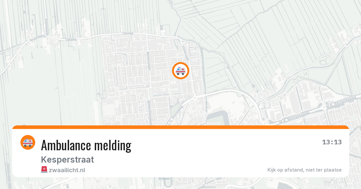 Ambulance melding — 20 jan 2026