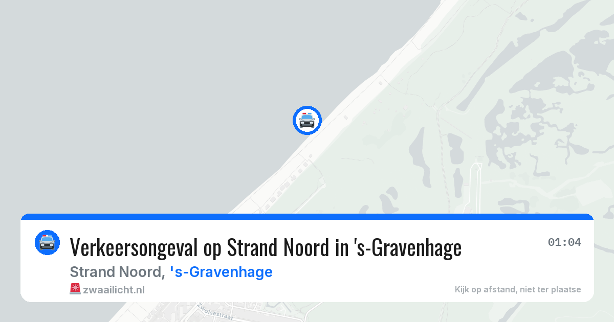 Verkeersongeval op Strand Noord in 's-Gravenhage — 18 jul 2026