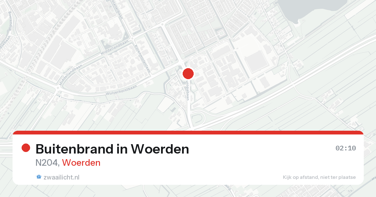 Buitenbrand in Woerden — 23 aug 2026