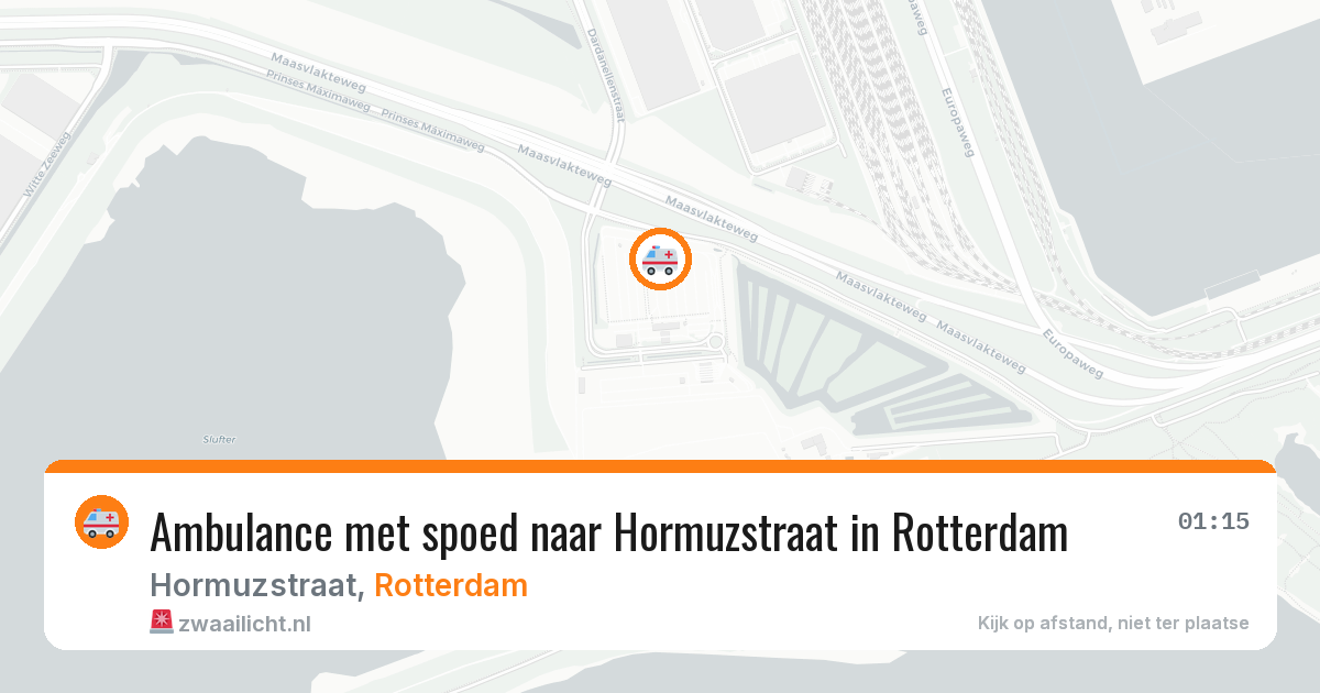Ambulance met spoed naar Hormuzstraat in Rotterdam — 4 jun 2026