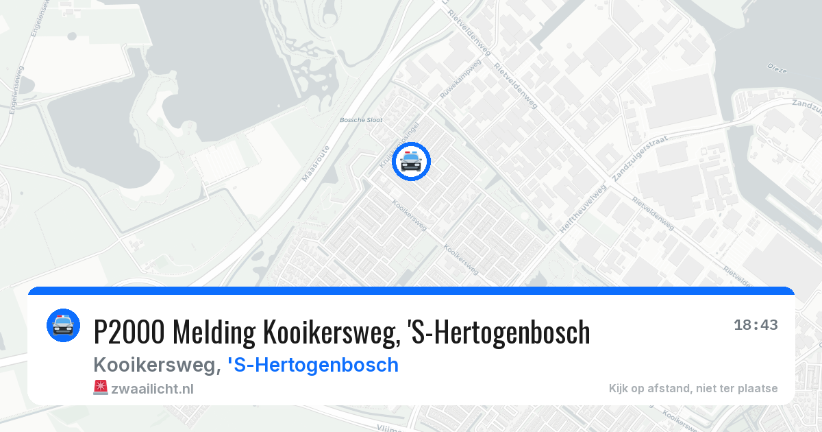 P2000 Melding Kooikersweg, 'S-Hertogenbosch — 24 apr 2026