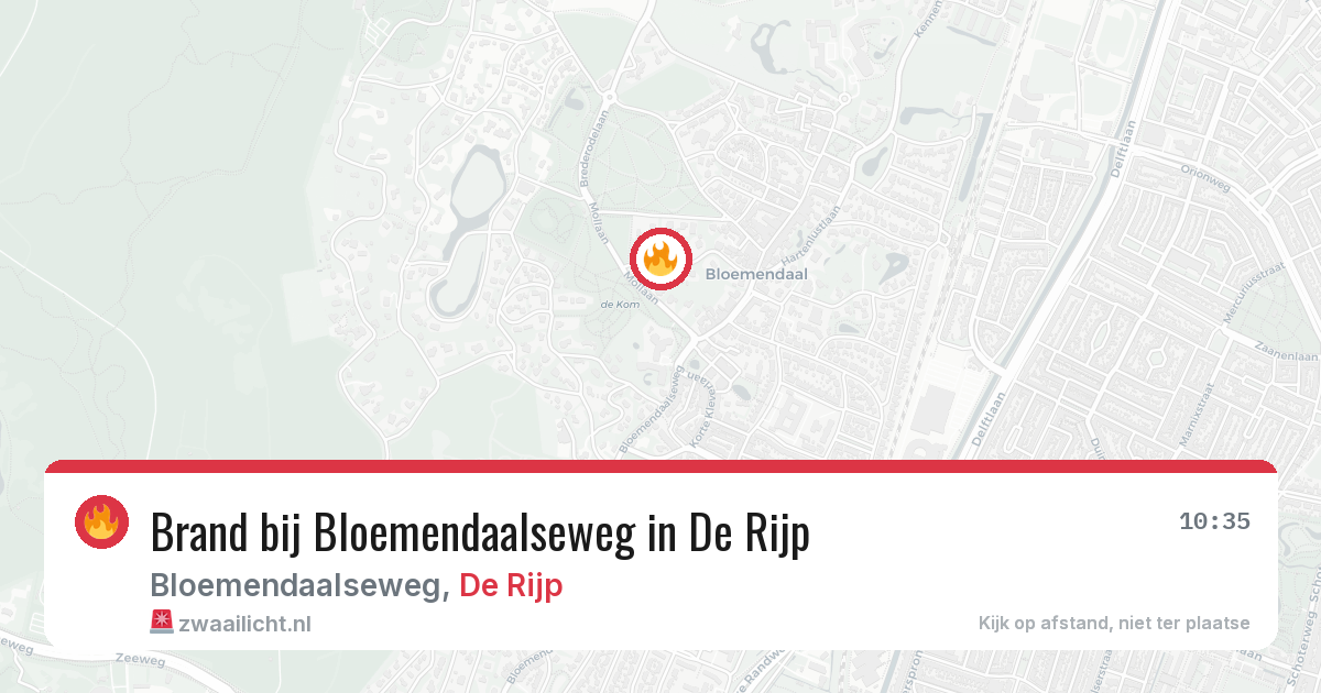 Brand bij Bloemendaalseweg in De Rijp — 25 feb 2026