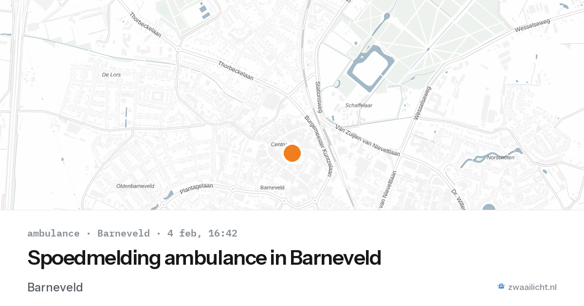 Spoedmelding ambulance in Barneveld — 4 feb 2026