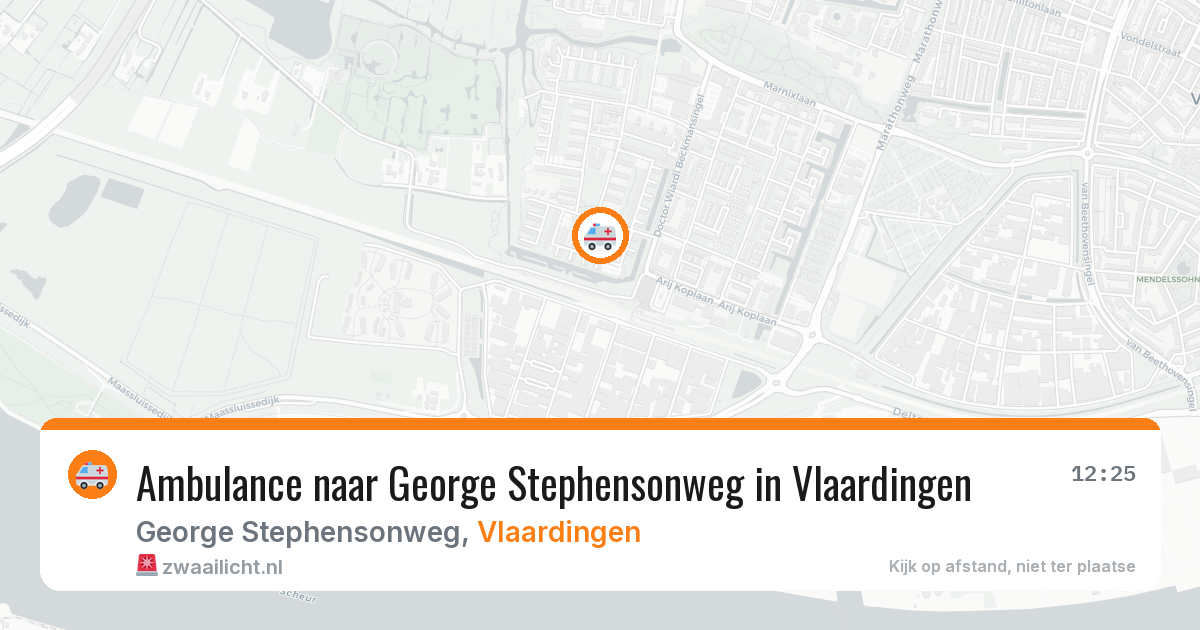 Ambulance naar George Stephensonweg in Vlaardingen — 14 aug 2026
