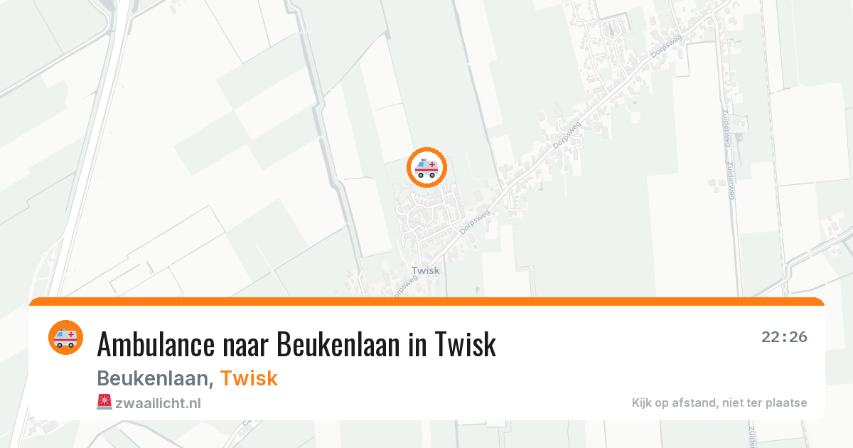 Ambulance naar Beukenlaan in Twisk — 11 aug 2026
