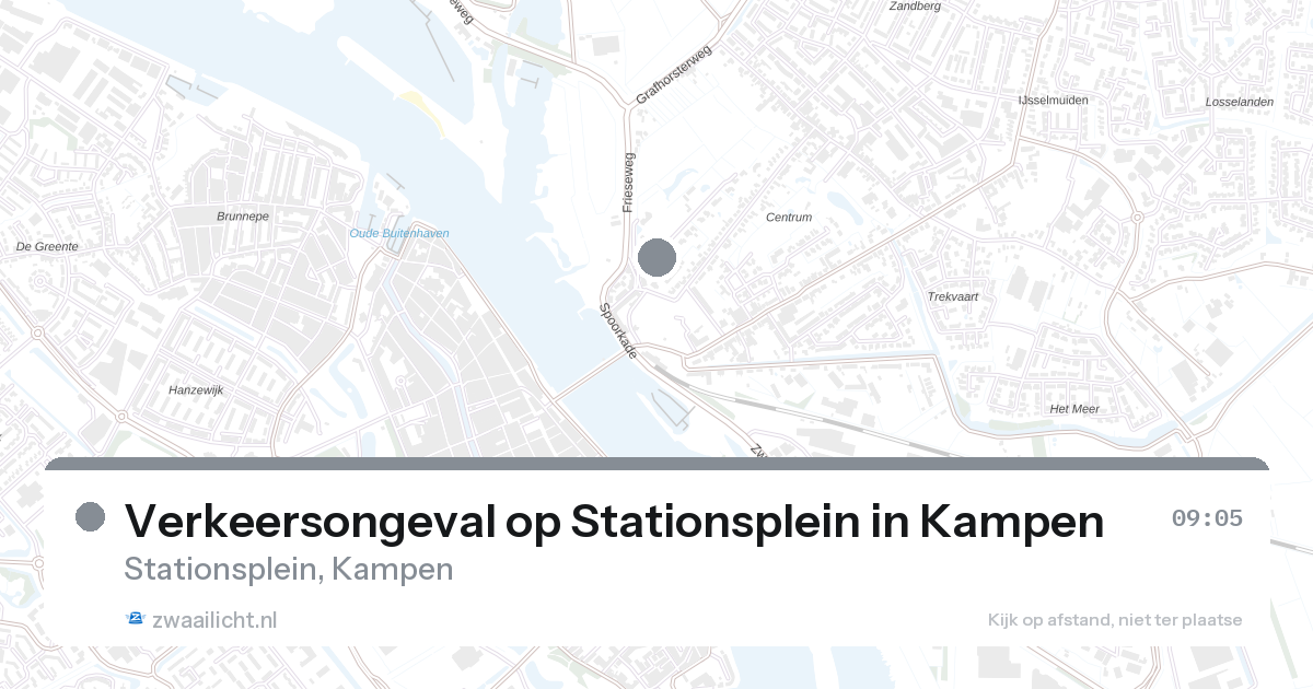 Verkeersongeval op Stationsplein in Kampen — 19 apr 2026