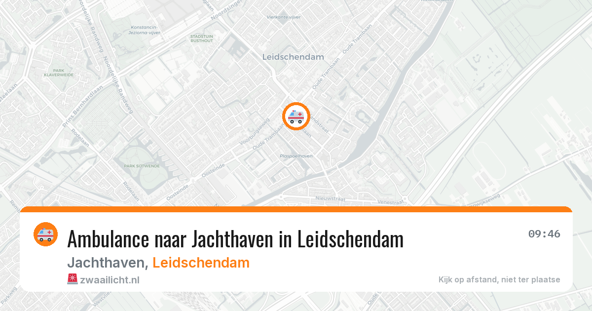 Ambulance naar Jachthaven in Leidschendam — 14 jun 2026