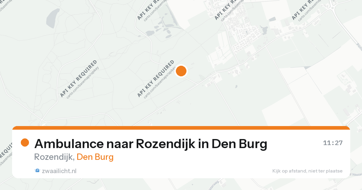 Ambulance naar Rozendijk in Den Burg — 26 aug 2026