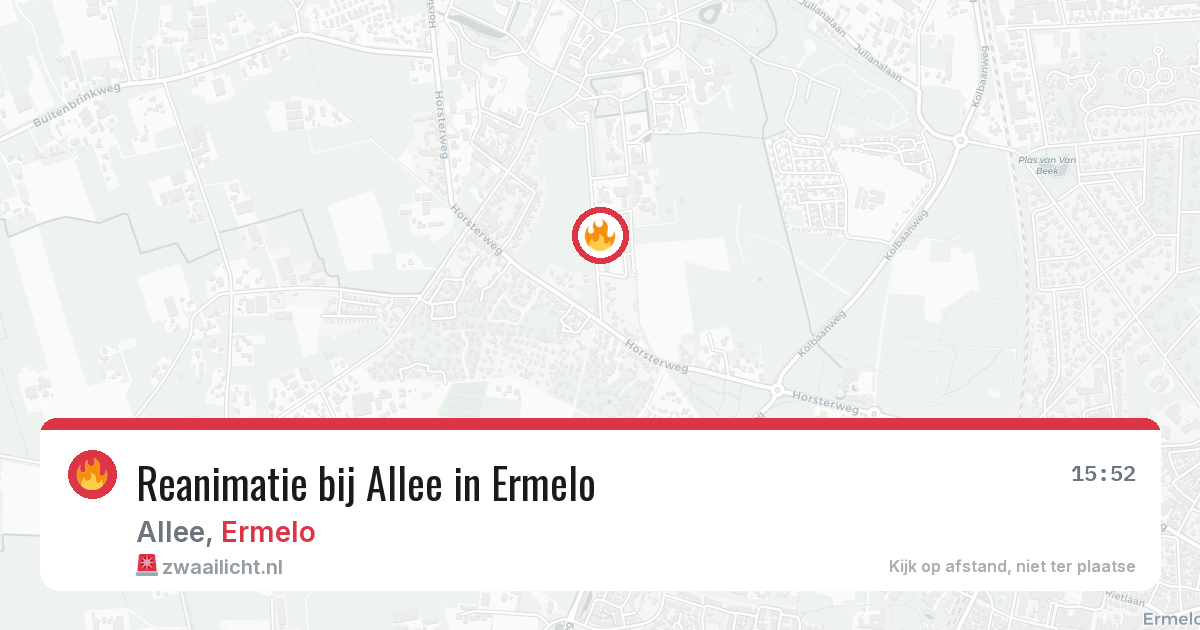 Reanimatie bij Allee in Ermelo — 14 mrt 2026