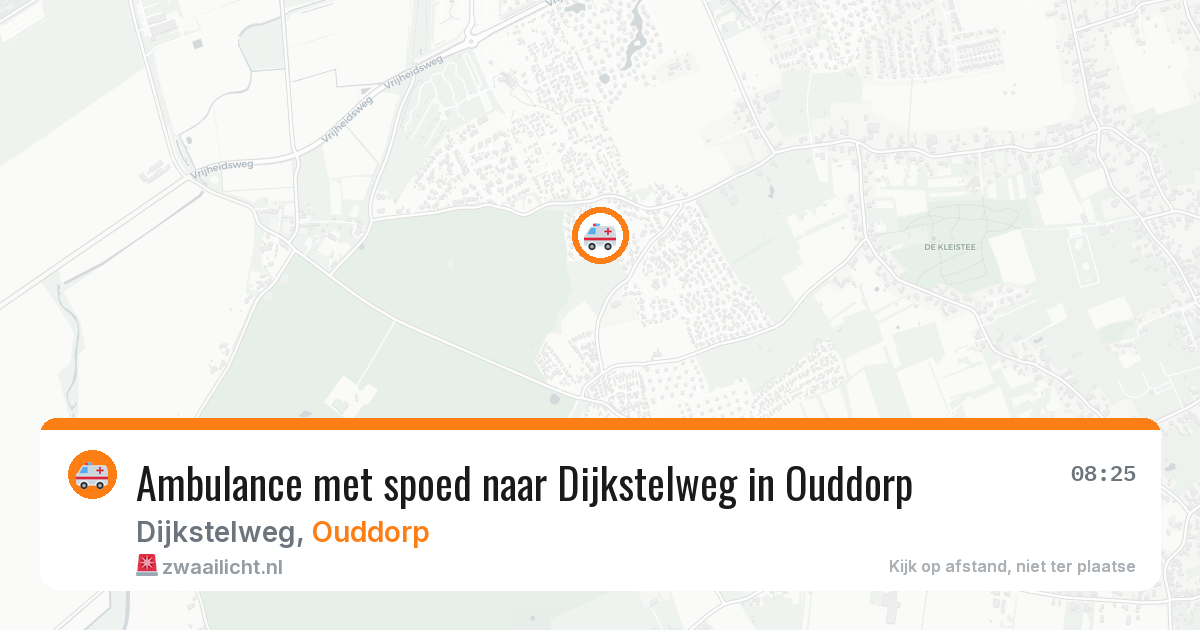 Ambulance met spoed naar Dijkstelweg in Ouddorp — 16 mei 2026