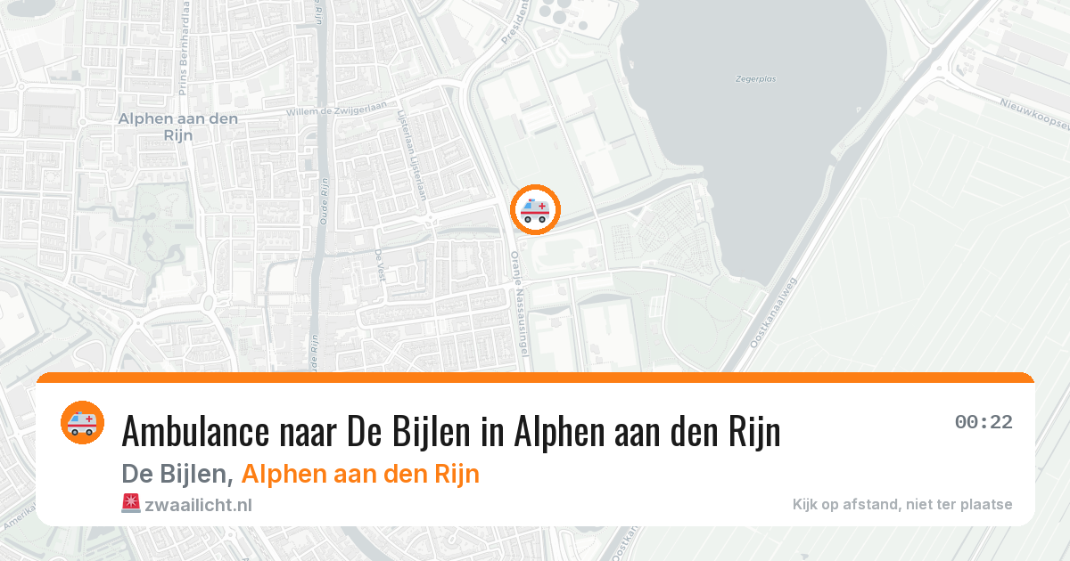 Ambulance naar De Bijlen in Alphen aan den Rijn — 6 jun 2026