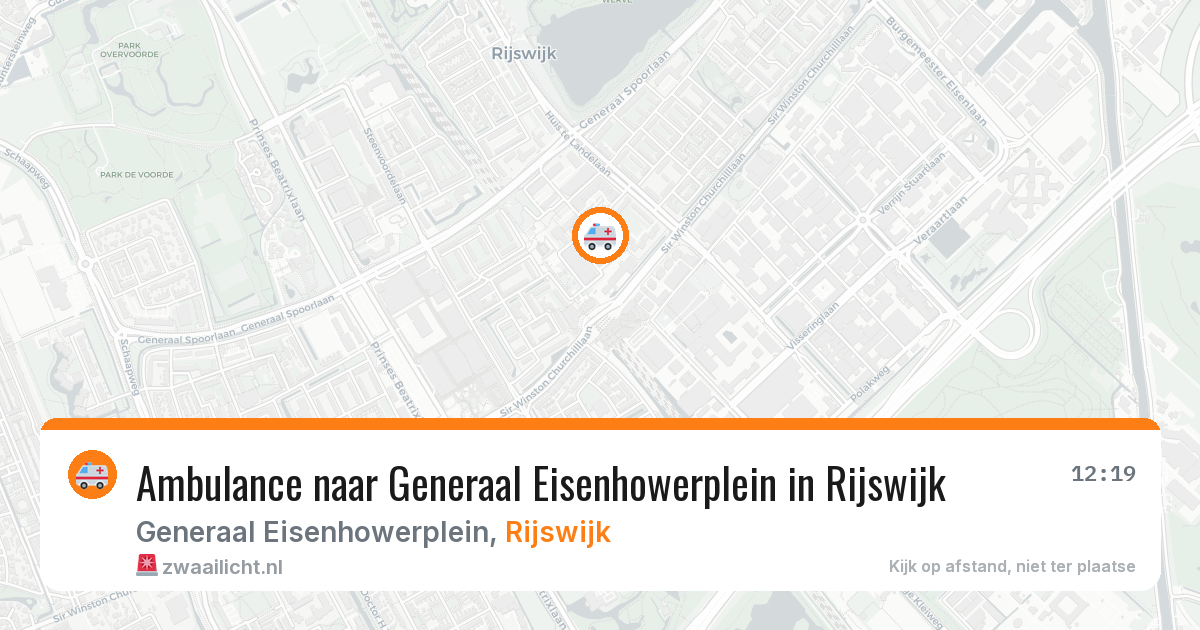 Ambulance naar Generaal Eisenhowerplein in Rijswijk — 28 jun 2026