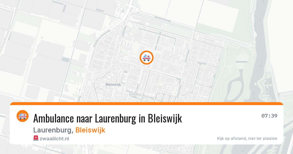 Ambulance naar Laurenburg in Bleiswijk — 19 mei 2026