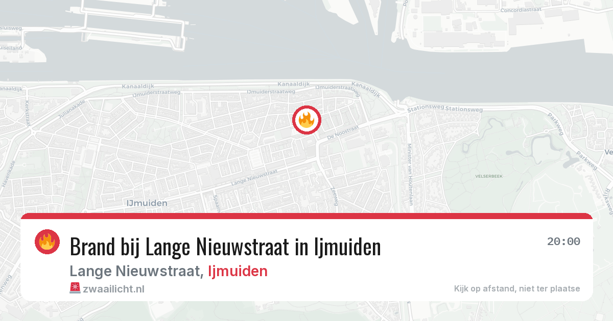 Brand bij Lange Nieuwstraat in Ijmuiden — 22 mei 2026