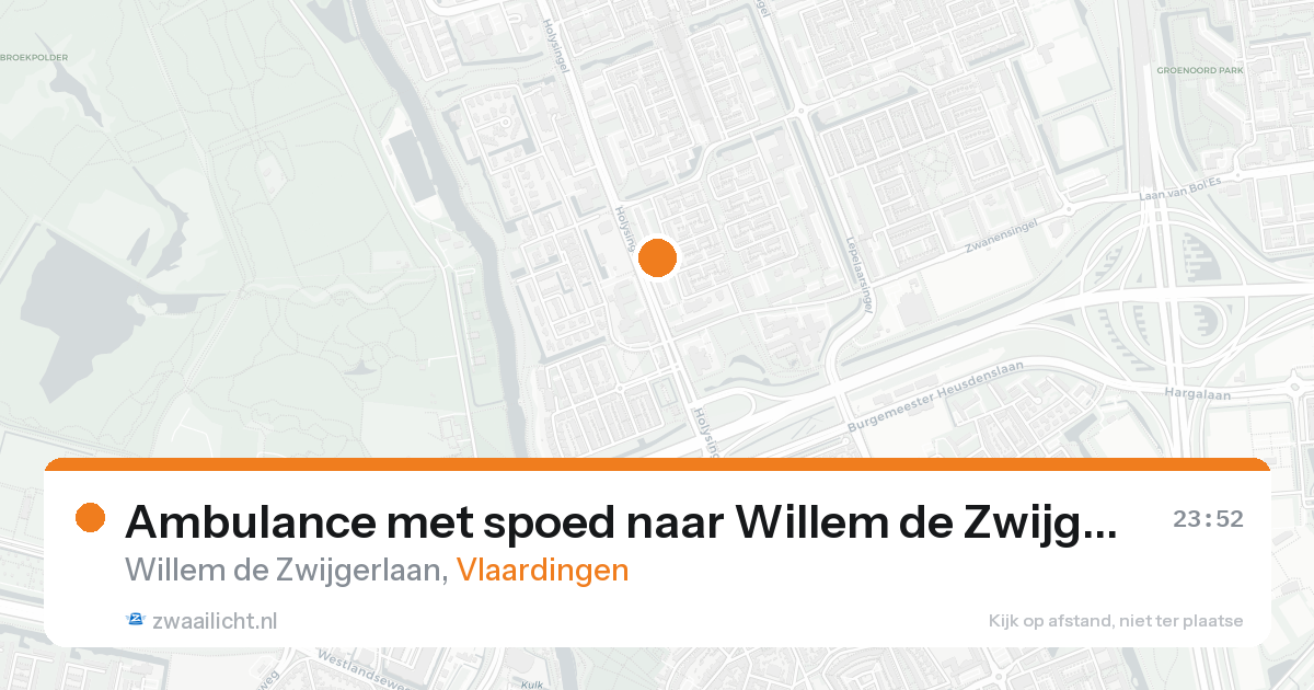 Ambulance met spoed naar Willem de Zwijgerlaan in Vlaardingen — 7 feb 2026