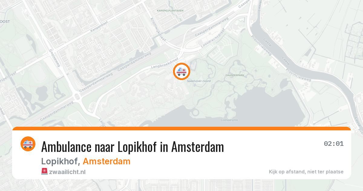 Ambulance naar Lopikhof in Amsterdam — 3 mei 2026