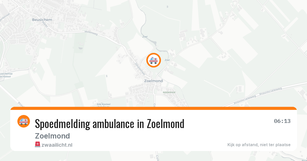 Spoedmelding ambulance in Zoelmond — 29 apr 2026