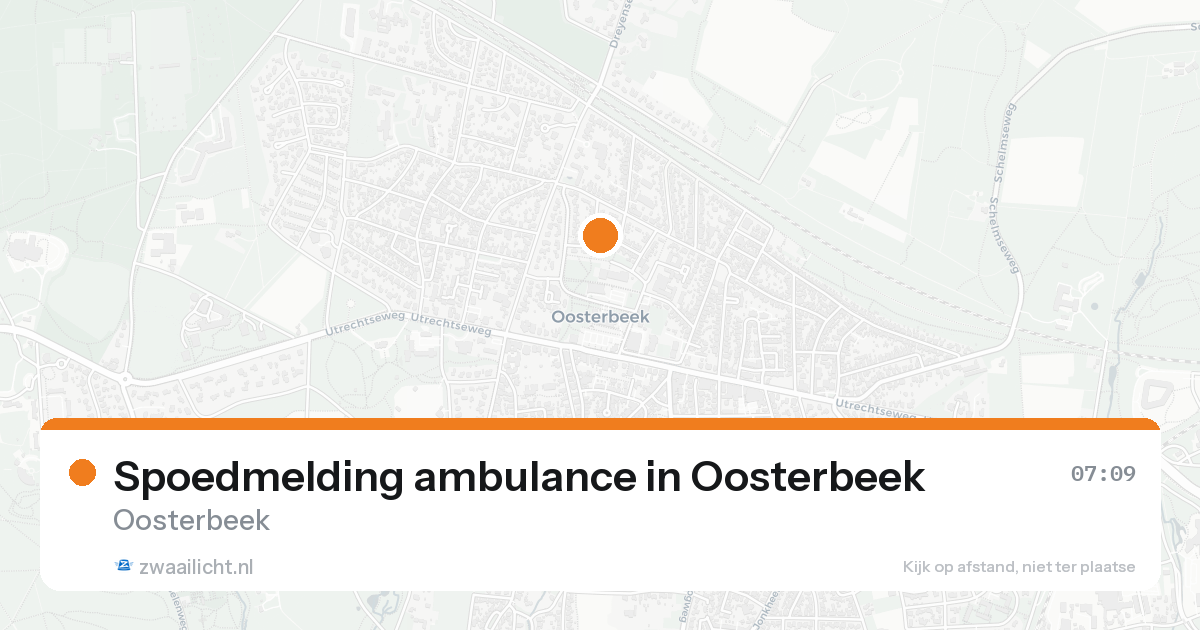 Spoedmelding ambulance in Oosterbeek — 14 jun 2026