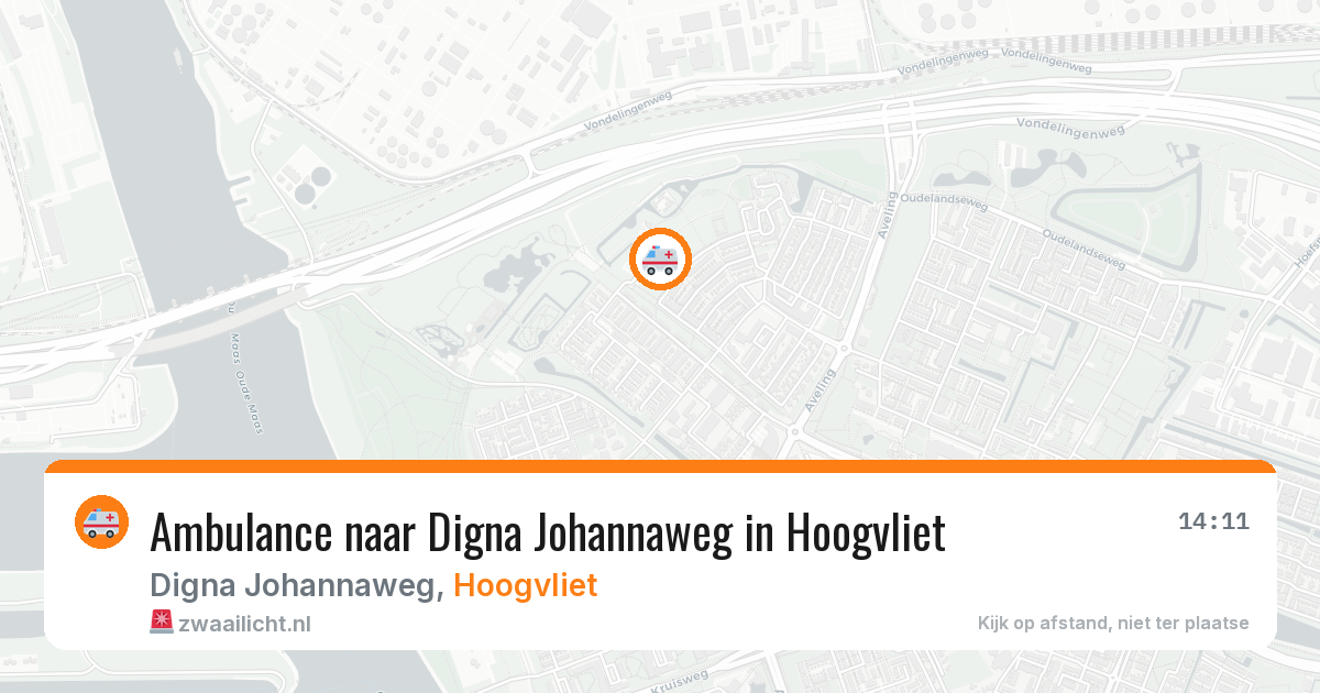 Ambulance naar Digna Johannaweg in Hoogvliet — 23 jul 2026