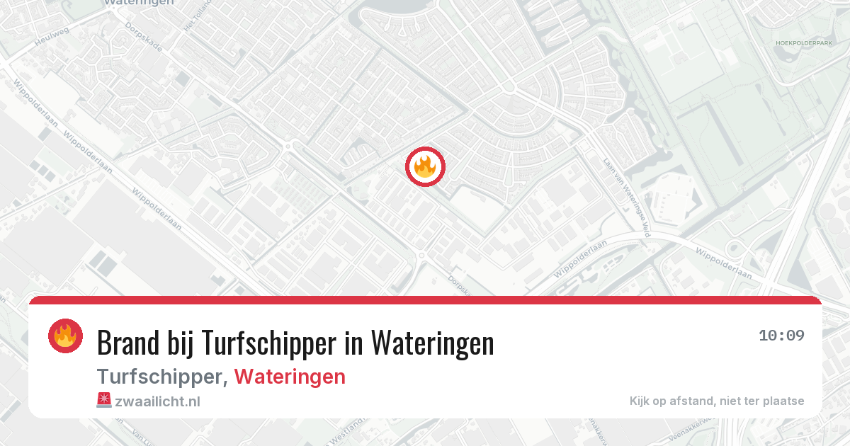 Brand bij Turfschipper in Wateringen — 15 jun 2026