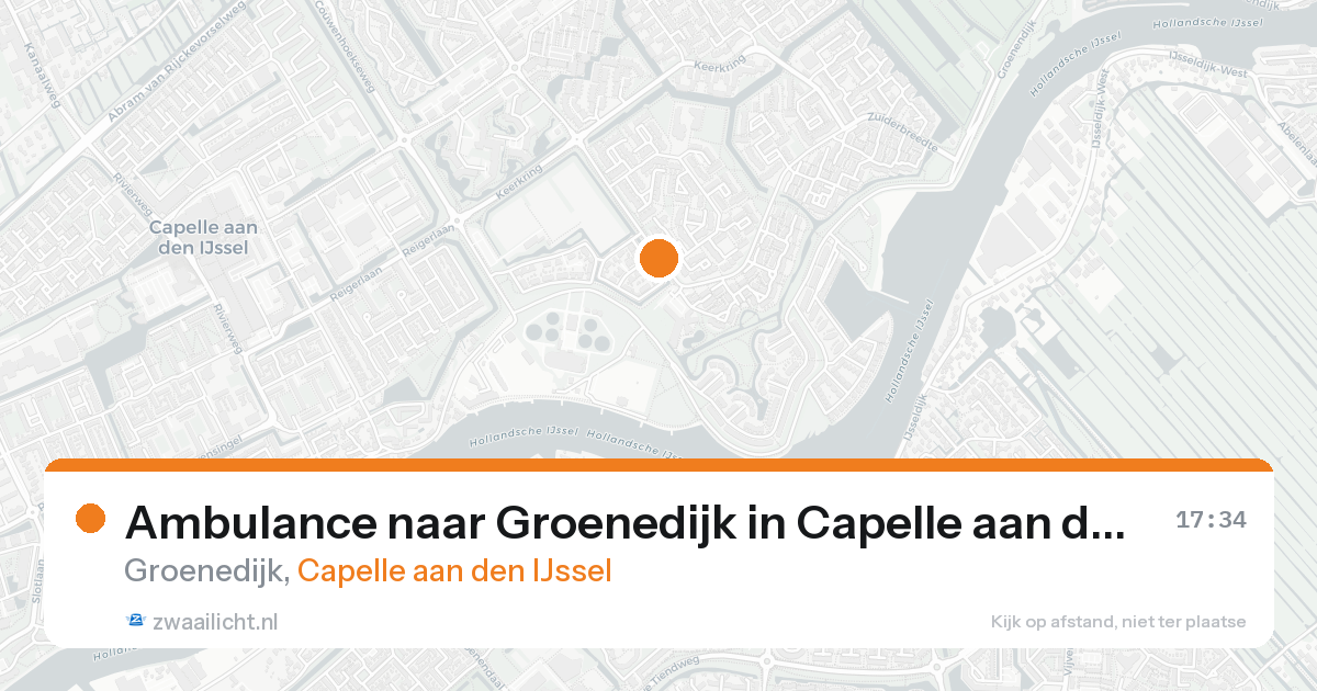 Ambulance naar Groenedijk in Capelle aan den IJssel — 25 aug 2026