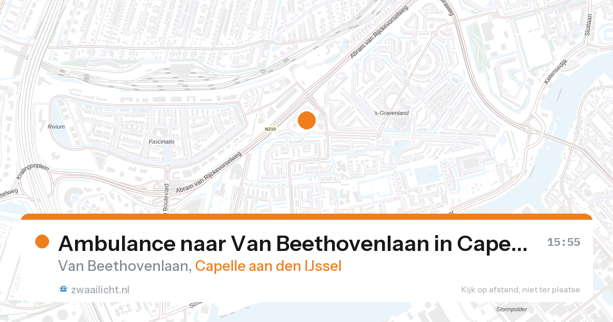 Ambulance naar Van Beethovenlaan in Capelle aan den IJssel — 28 aug 2026