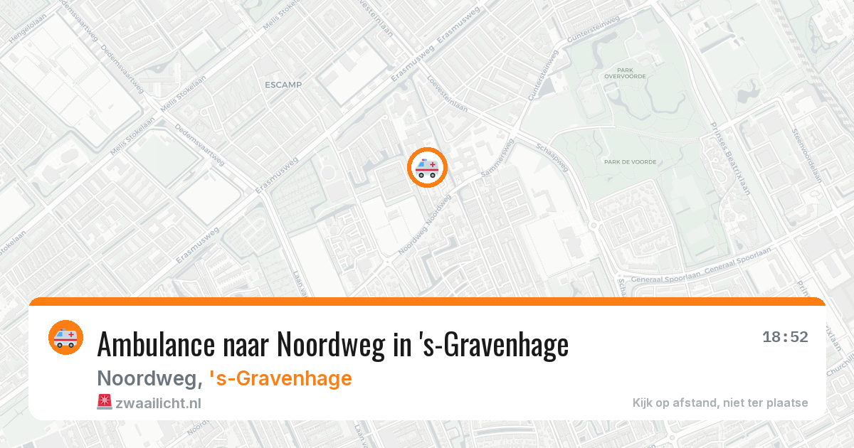 Ambulance naar Noordweg in 's-Gravenhage — 27 mei 2026