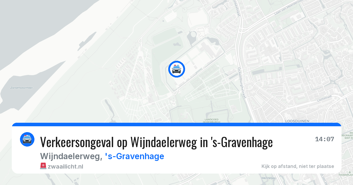 Verkeersongeval op Wijndaelerweg in 's-Gravenhage — 19 jun 2026