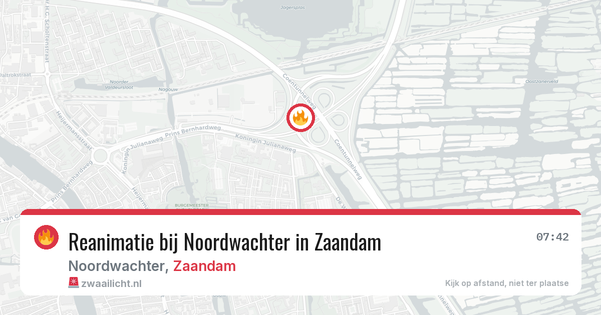 Reanimatie bij Noordwachter in Zaandam — 4 feb 2026