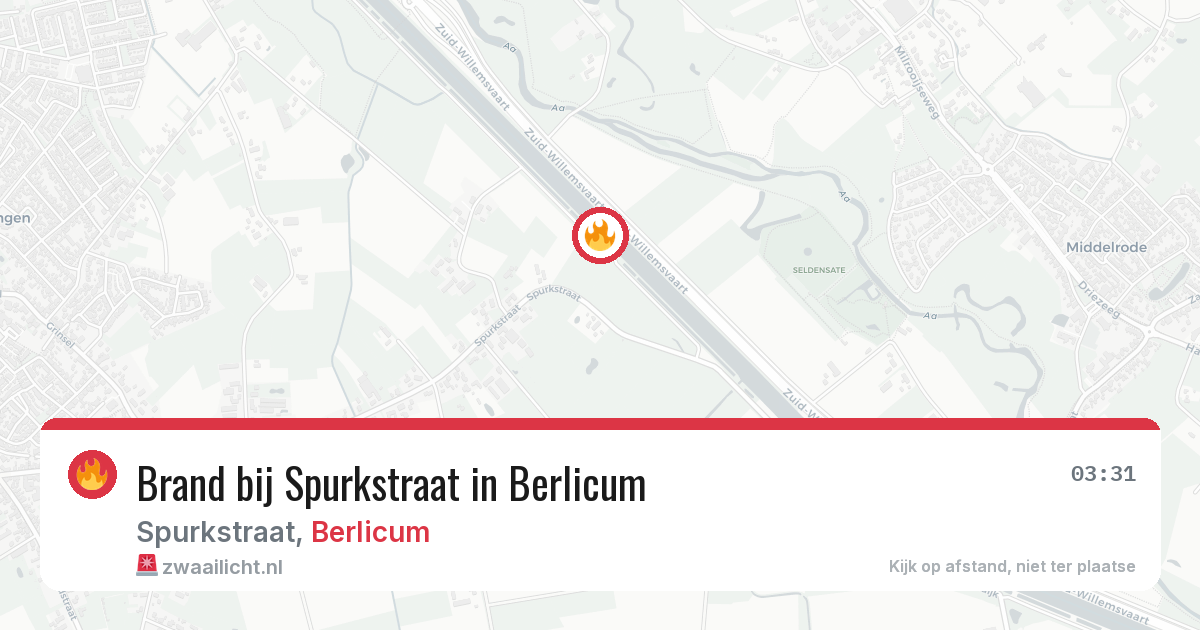 Brand bij Spurkstraat in Berlicum — 28 jun 2026