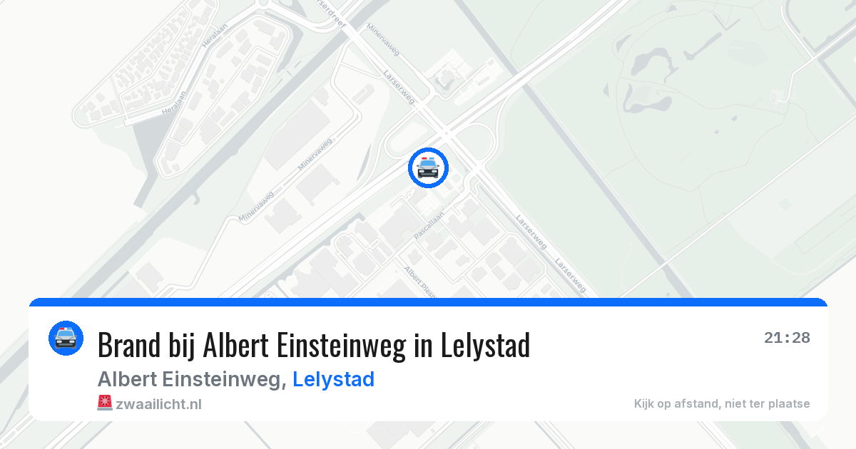 Brand bij Albert Einsteinweg in Lelystad — 7 jun 2026