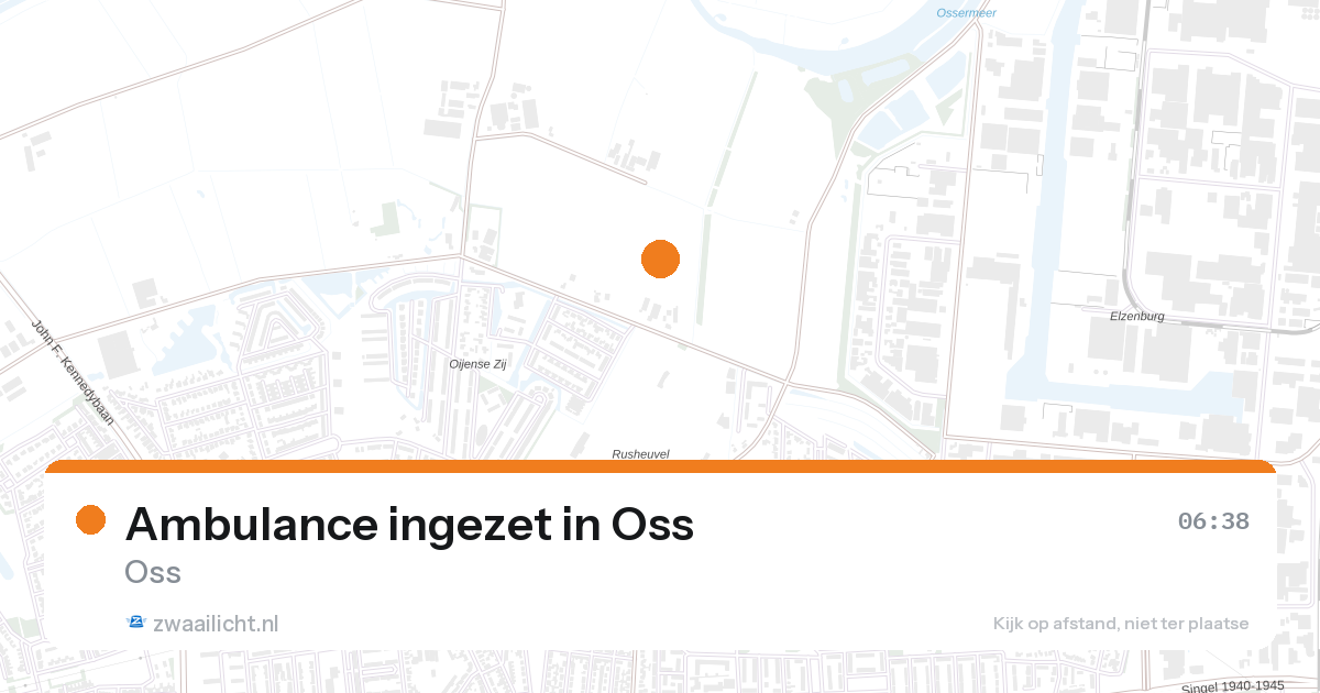 Ambulance ingezet in Oss — 27 aug 2026