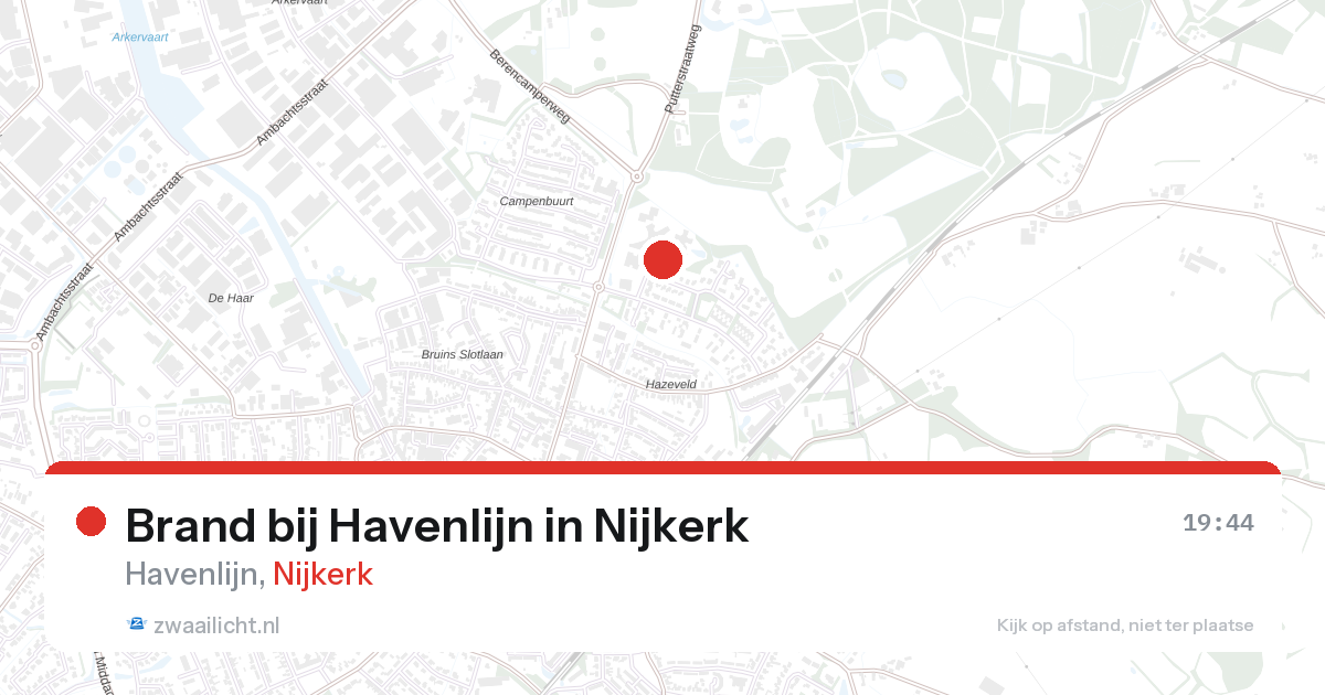 Brand bij Havenlijn in Nijkerk — 13 mei 2026