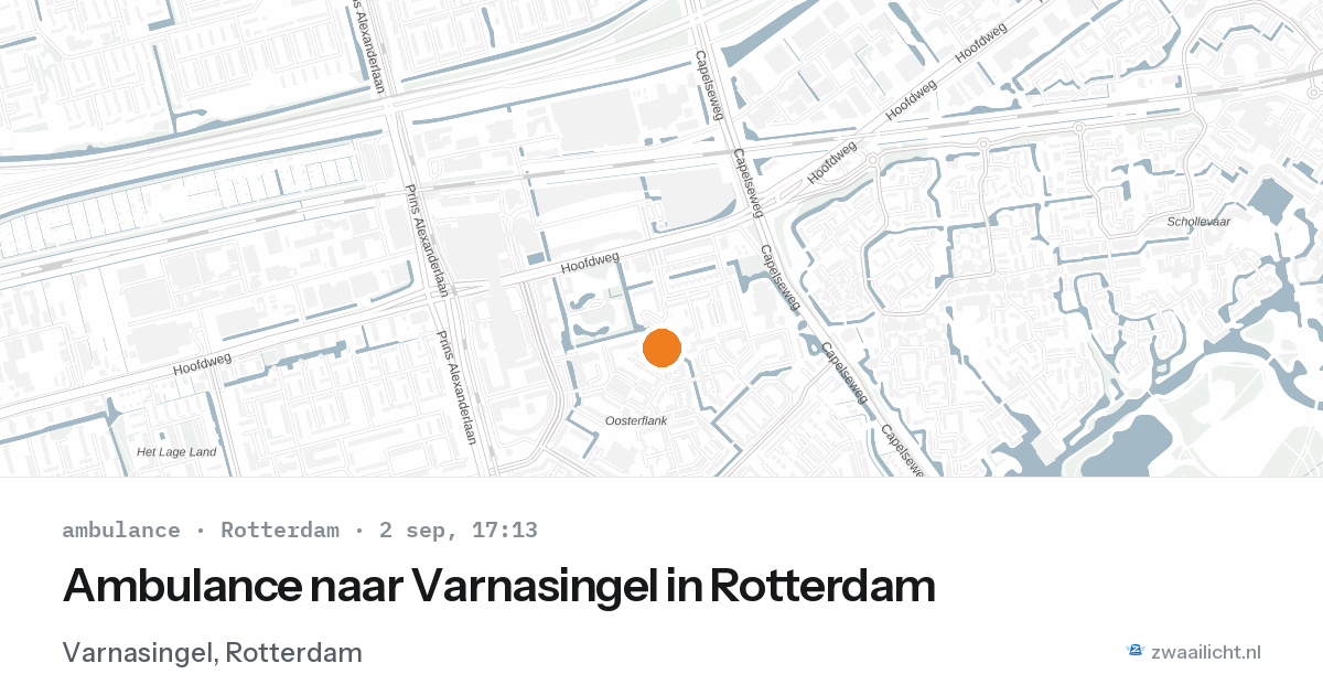 Ambulance naar Varnasingel in Rotterdam — 2 sep 2026