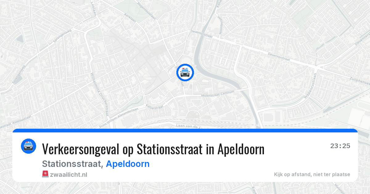 Verkeersongeval op Stationsstraat in Apeldoorn — 15 mrt 2026