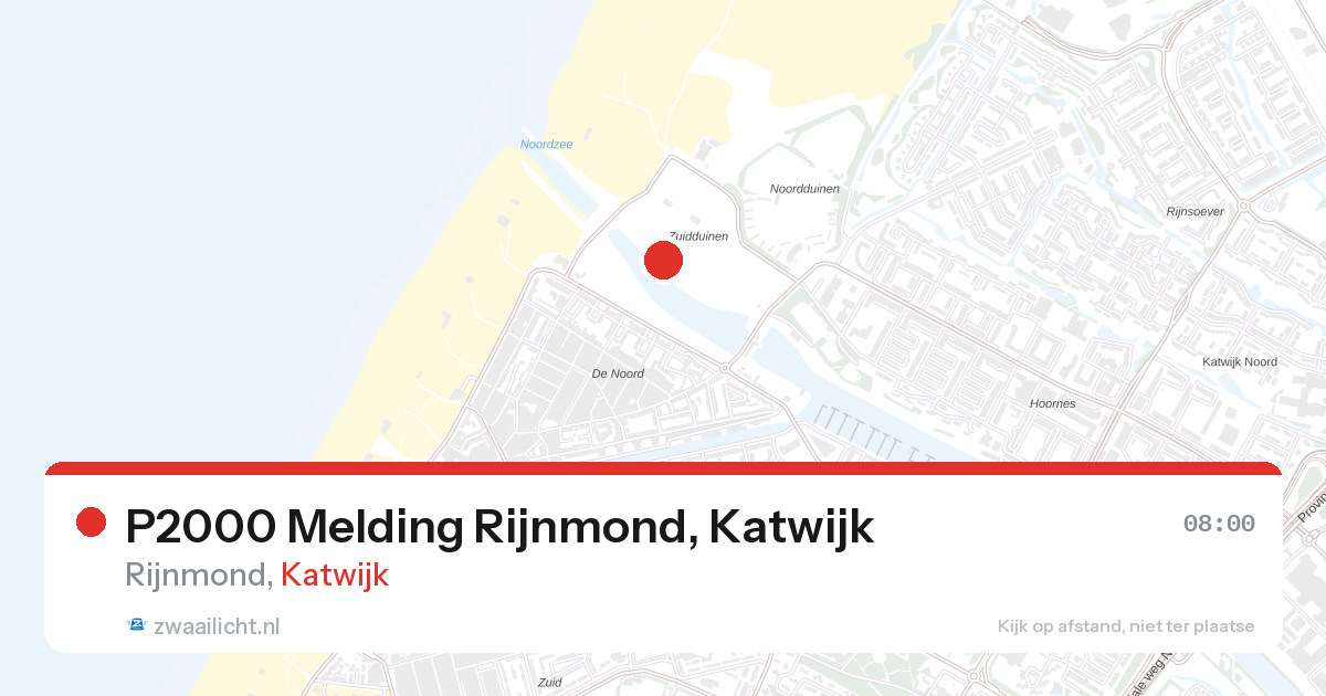 P2000 Melding Rijnmond, Katwijk — 28 aug 2026