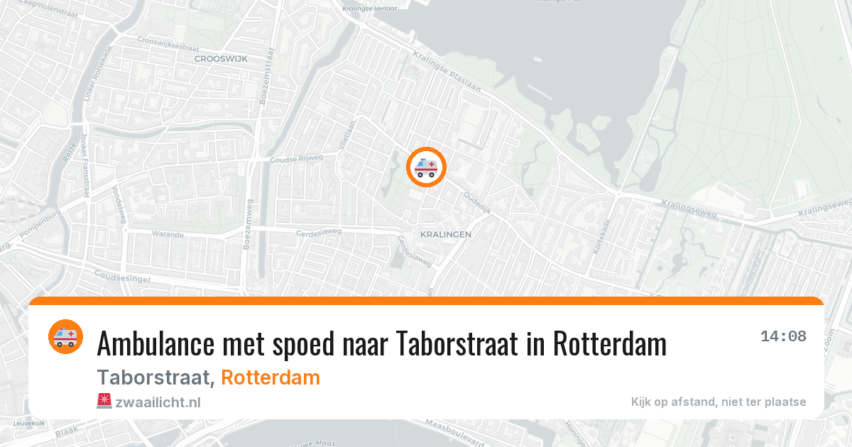 Ambulance met spoed naar Taborstraat in Rotterdam — 6 mei 2026