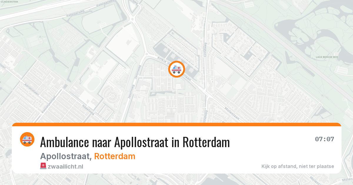 Ambulance naar Apollostraat in Rotterdam — 11 aug 2026