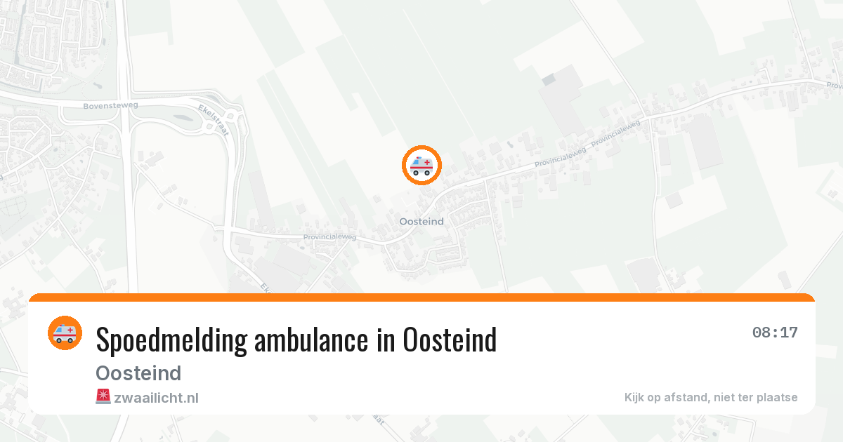 Spoedmelding ambulance in Oosteind — 21 apr 2026