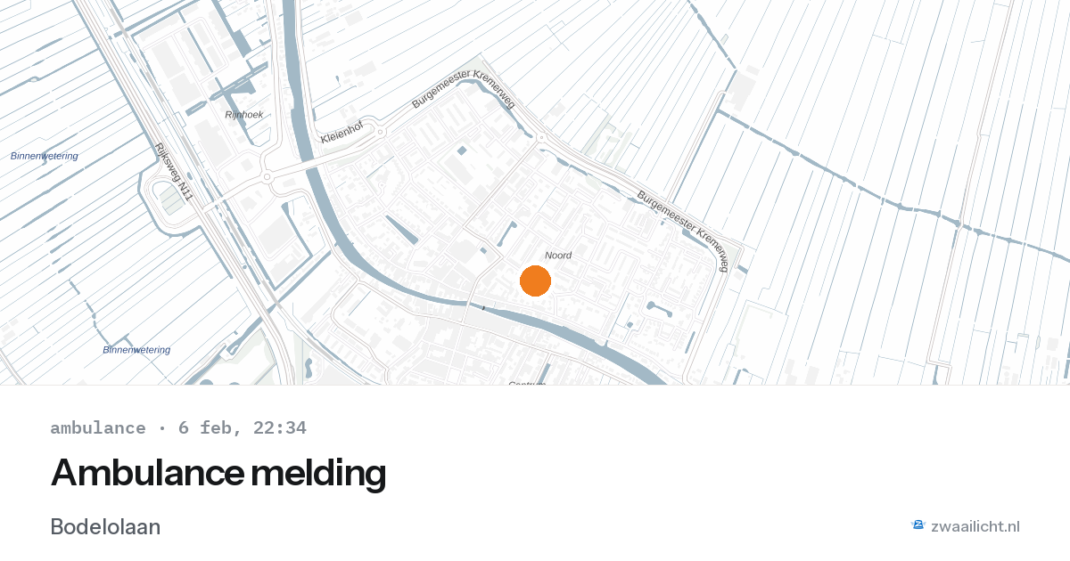 Ambulance melding — 6 feb 2026