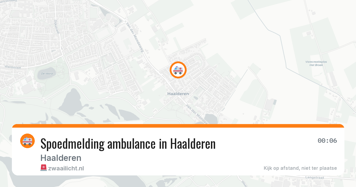 Spoedmelding ambulance in Haalderen — 13 mei 2026
