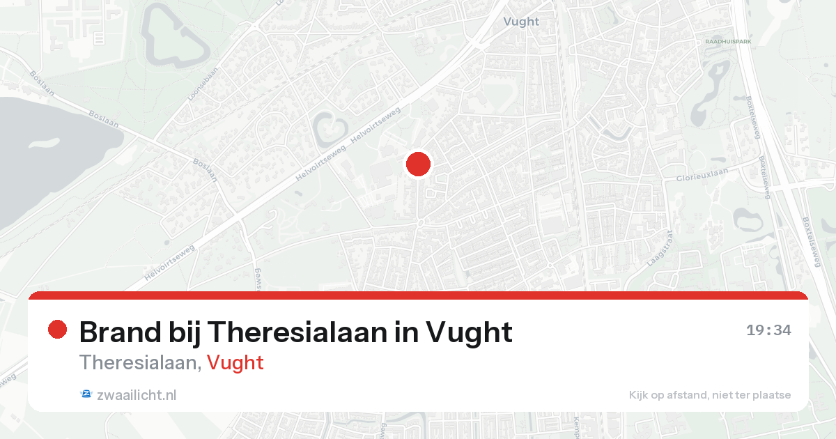 Brand bij Theresialaan in Vught — 11 mei 2026