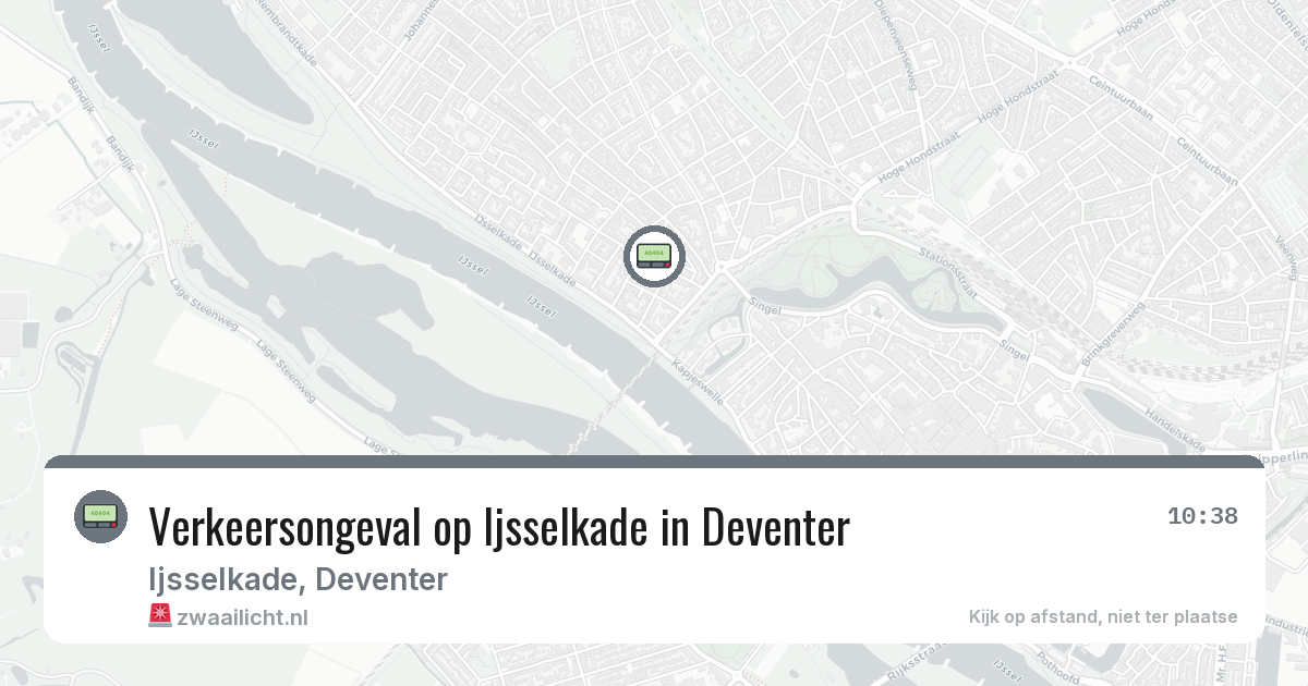 Verkeersongeval op Ijsselkade in Deventer — 5 aug 2026