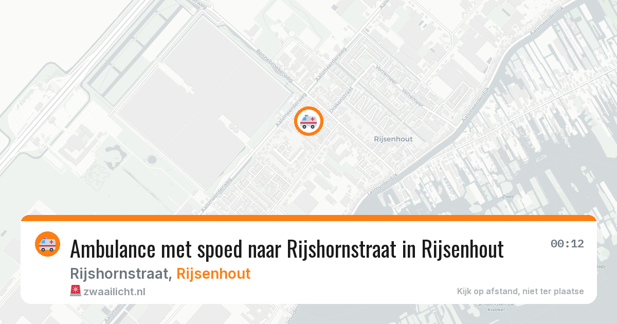 Ambulance met spoed naar Rijshornstraat in Rijsenhout — 6 apr 2026