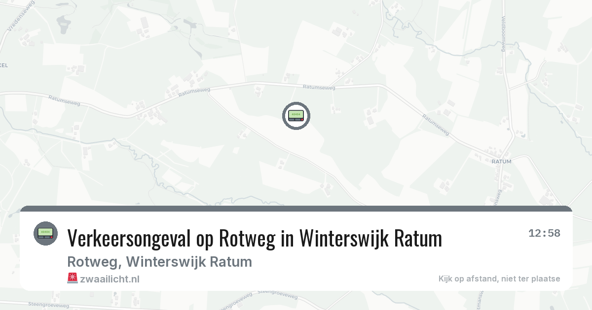 Verkeersongeval op Rotweg in Winterswijk Ratum — 11 jul 2026