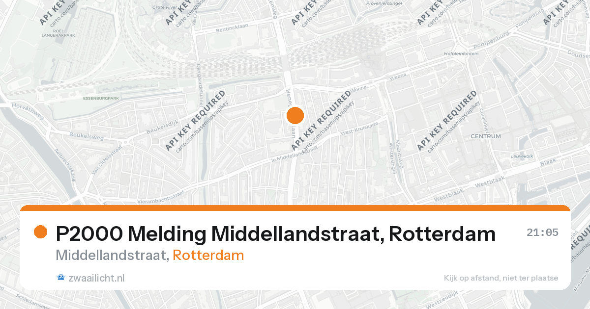 P2000 Melding Middellandstraat, Rotterdam — 31 jan 2026